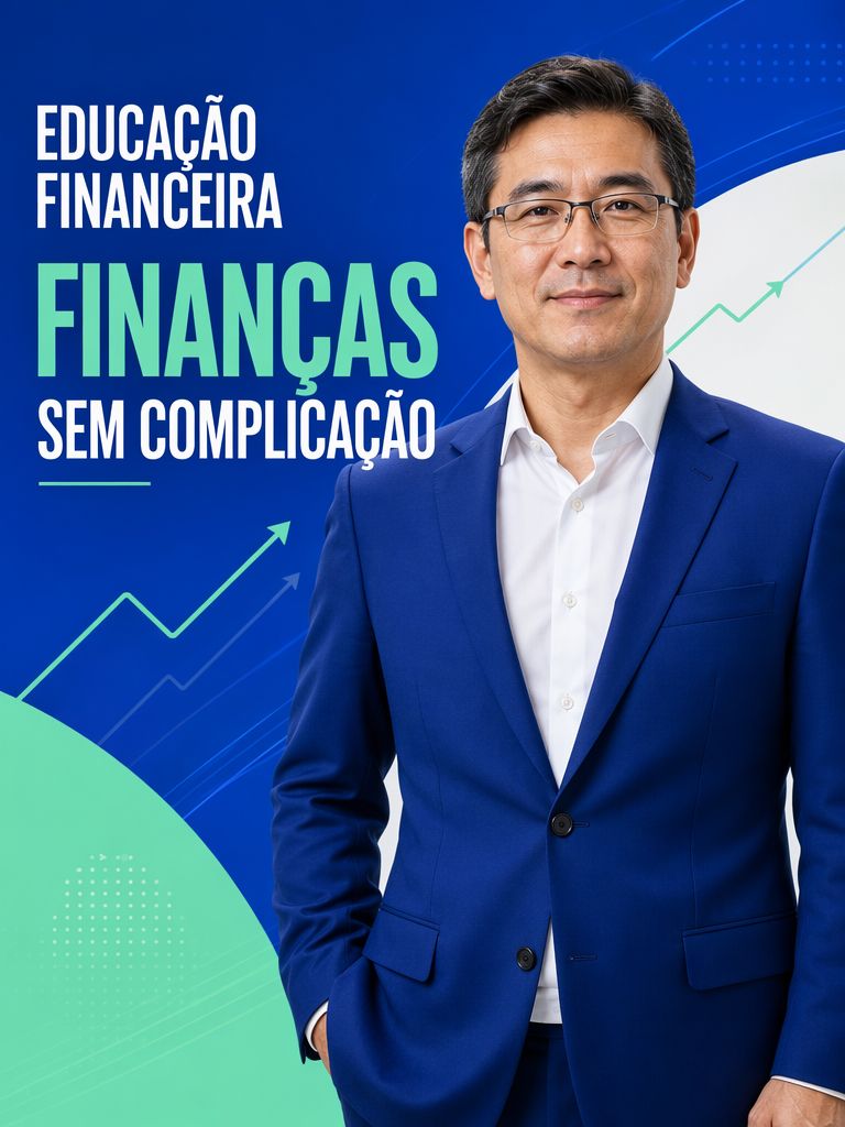 Capa do curso Finanças Sem Complicação, projeto de Educação Financeira desenvolvido pela Alpha Hub