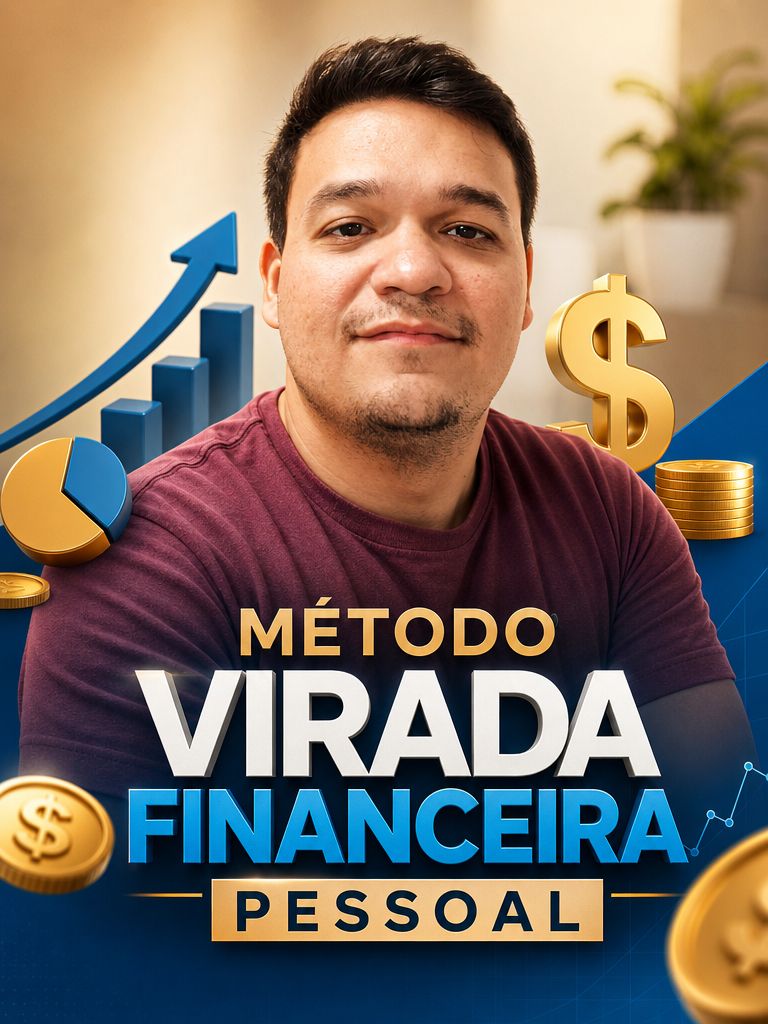 Capa do curso Método Virada Financeira Pessoal, projeto de Educação Financeira desenvolvido pela Alpha Hub